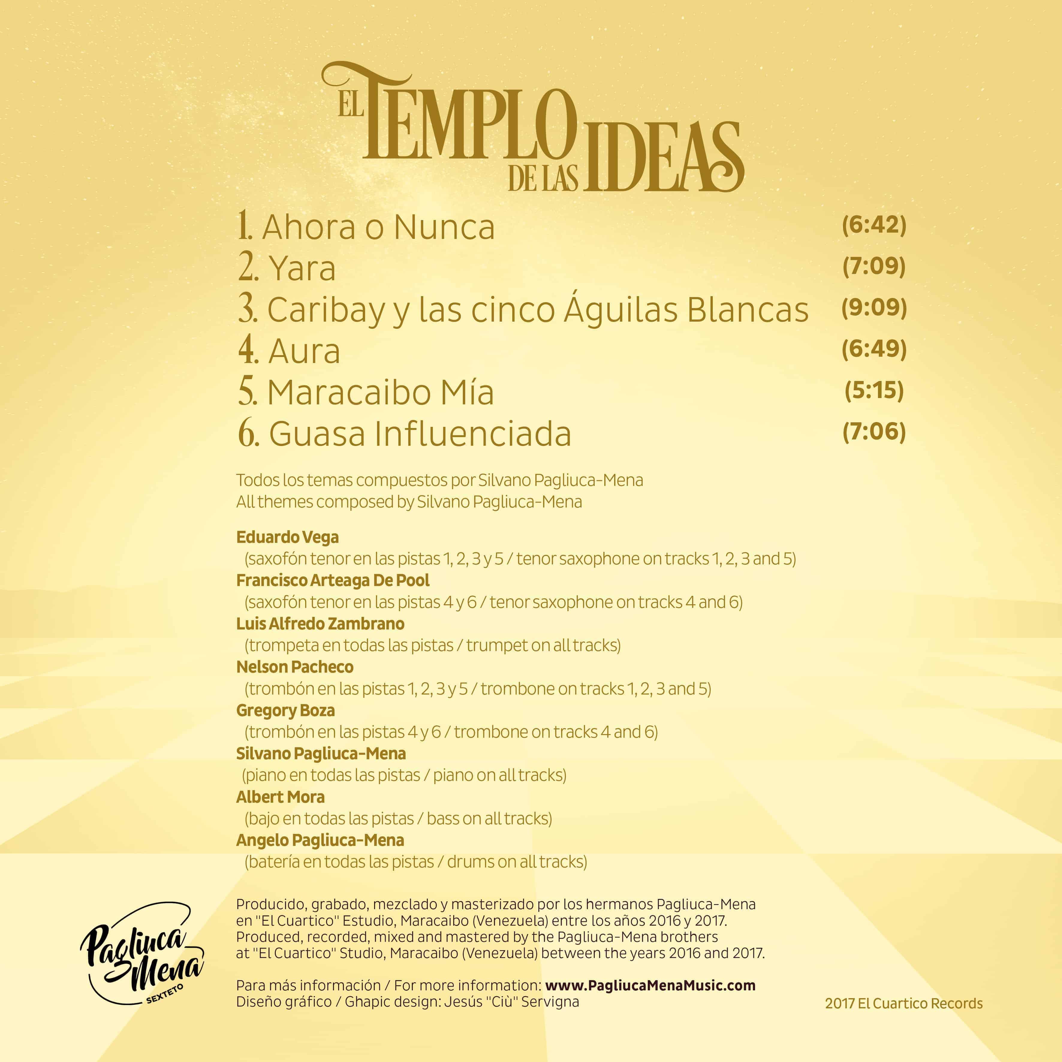 Album list El templo de las ideas
