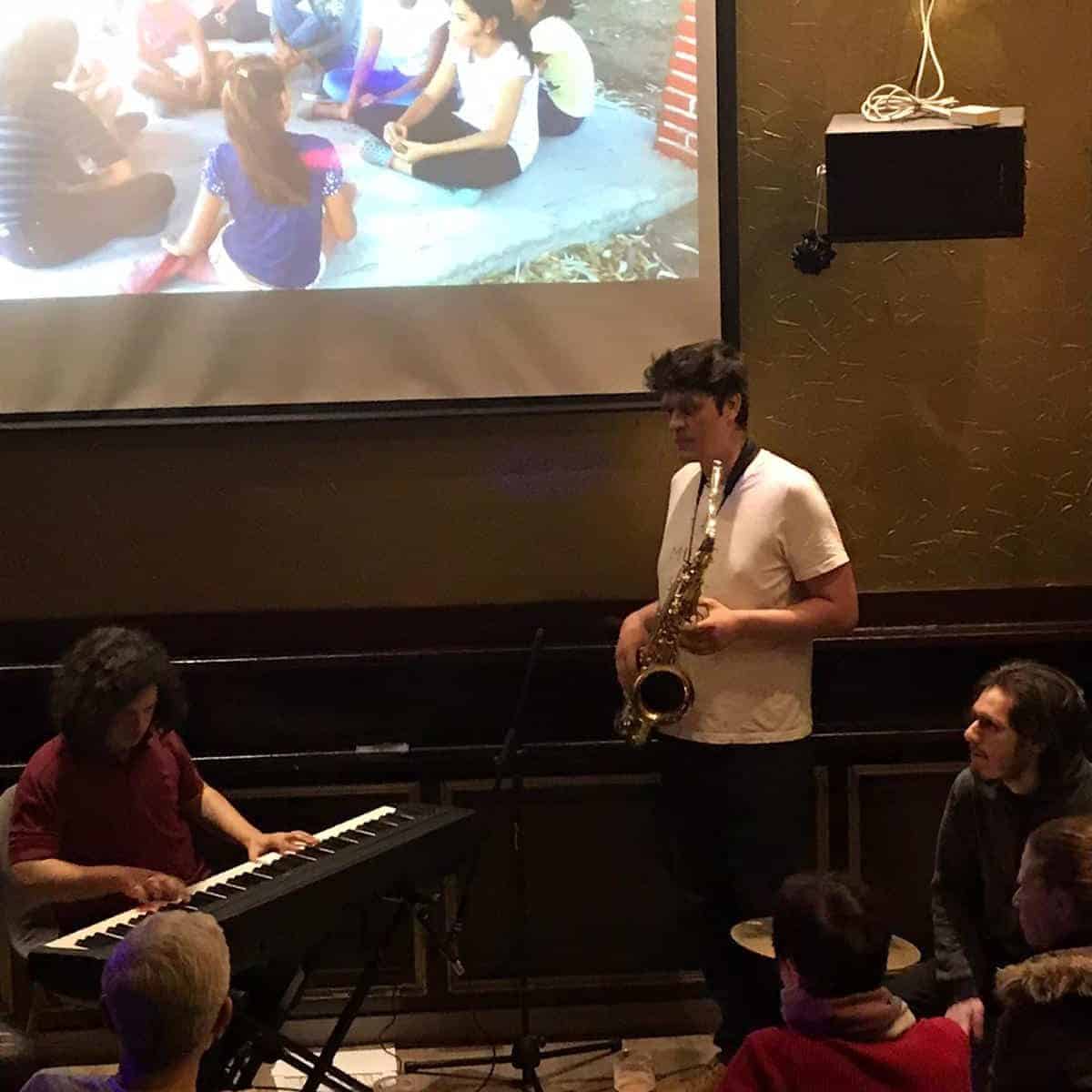 Pagliuca-Mena trio plays a benefit concert for the Children in Central-America Benefit concert